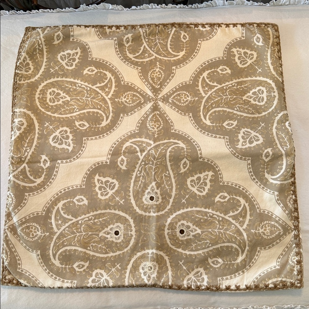 Pottery Barn Pillow Ikat Paisley Pillow Cover